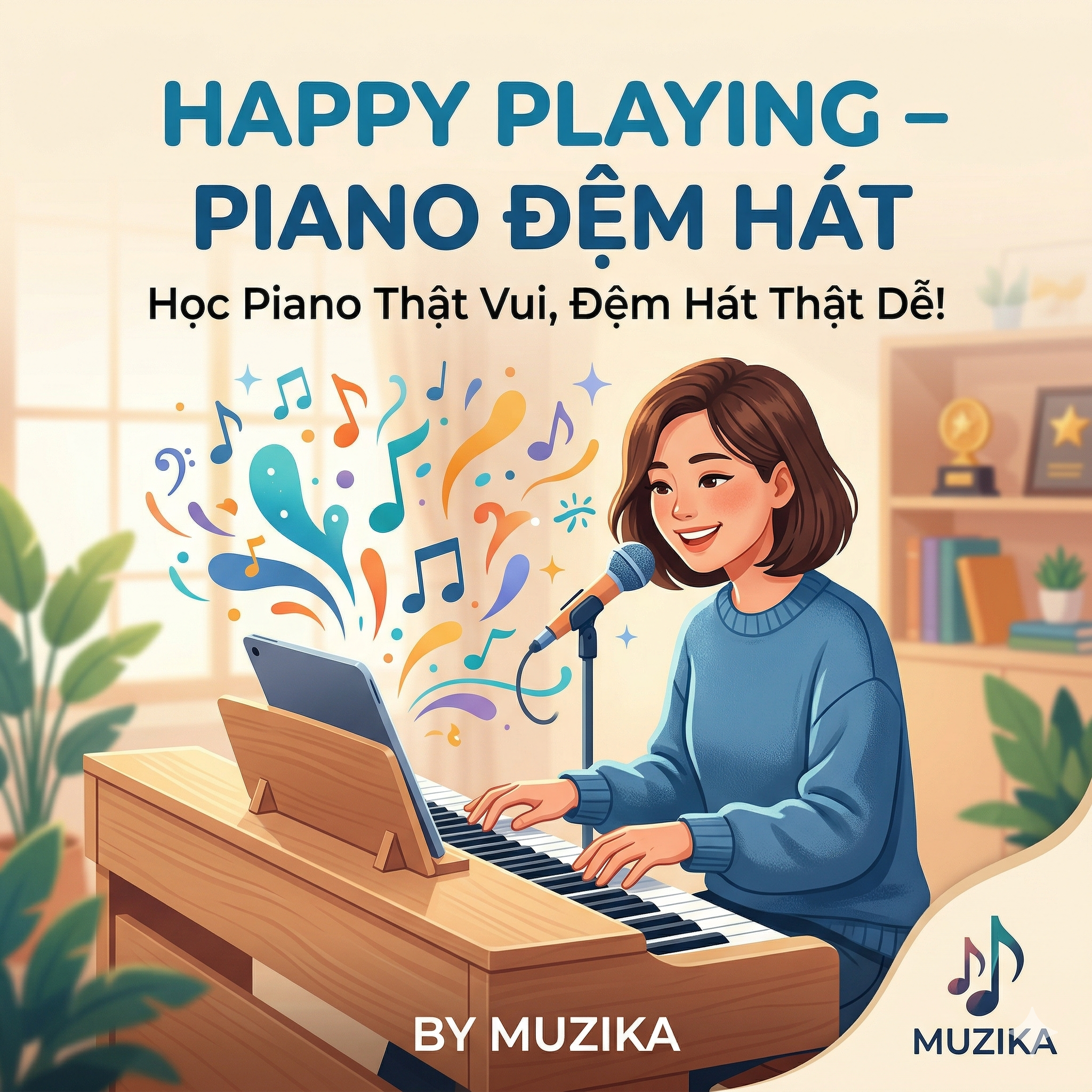 "Đánh Thức Cảm Hứng Âm Nhạc Cùng Happy Playing: Tự Do Đệm Hát Theo Cách Của Riêng Bạn"
