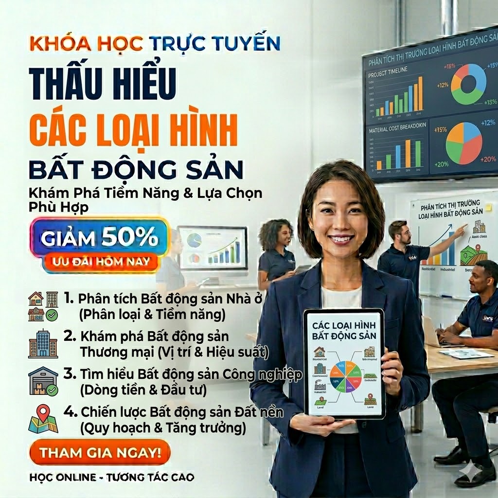 Thấu Hiểu Các Loại Hình Bất Động Sản: Chọn Đúng Phân Khúc – Tối Ưu Lợi Nhuận Đầu Tư