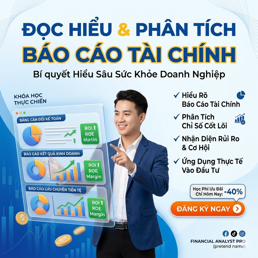 Khóa học đọc hiểu và phân tích báo cáo tài chính – Nắm vững số liệu, đầu tư thông minh