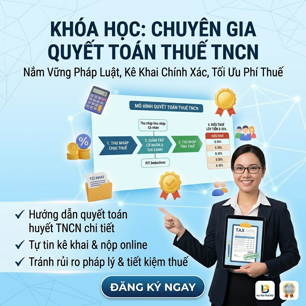 Khóa Học Thuế Thu Nhập Cá Nhân – Hiểu Đúng, Làm Chuẩn, Tối Ưu Thuế Hợp Pháp