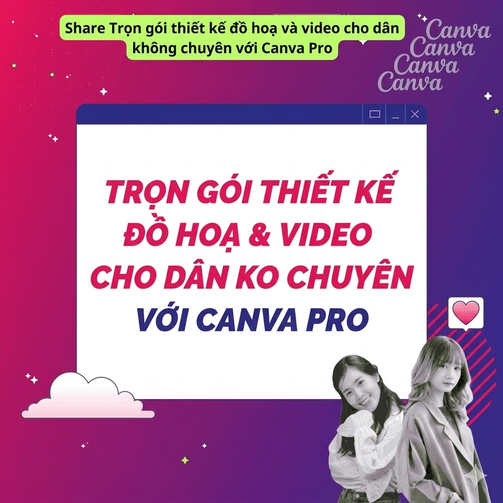 Trọn Gói Thiết Kế Đồ Họa & Video Cho Dân Không Chuyên Với Canva Pro – Dễ Học, Dễ Làm