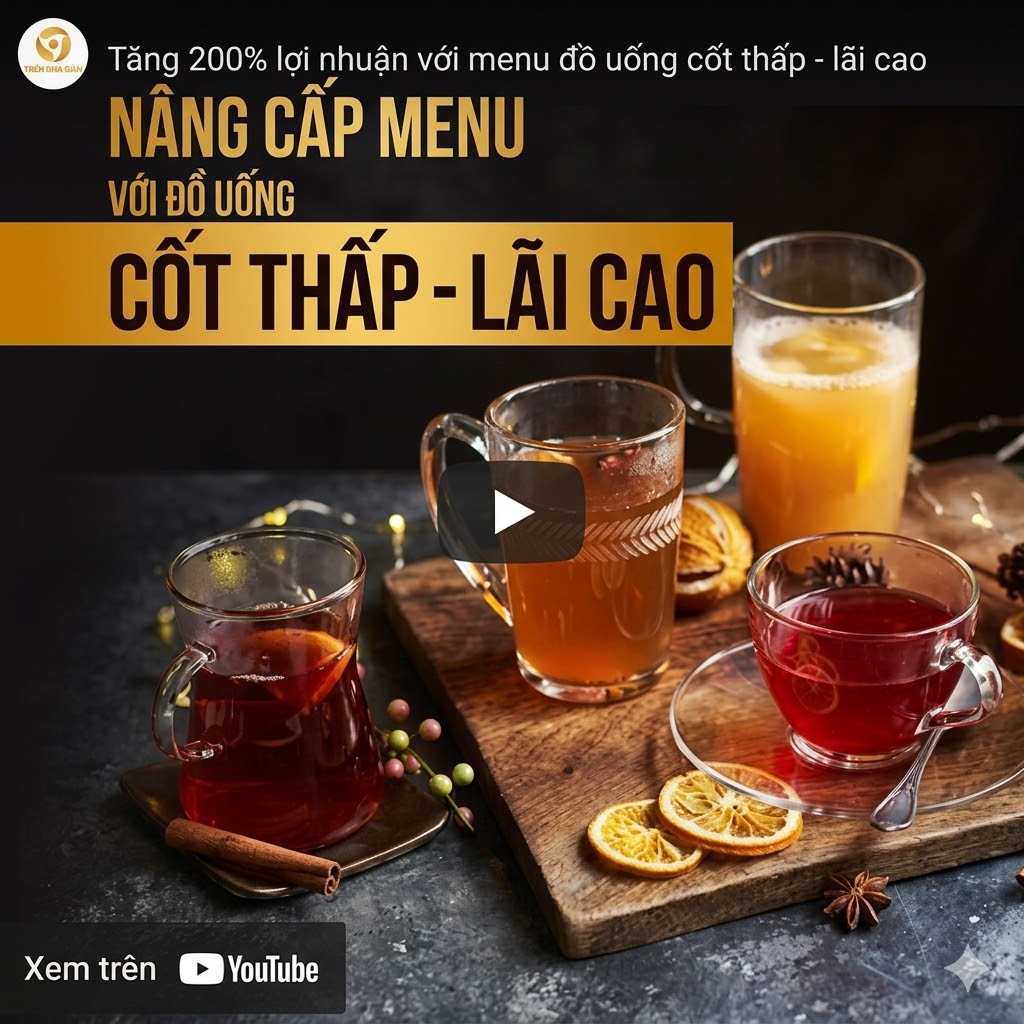 Tăng 200% Lợi Nhuận Quán Cafe Với Menu Đồ Uống Cốt Thấp – Lãi Cao | Unica
