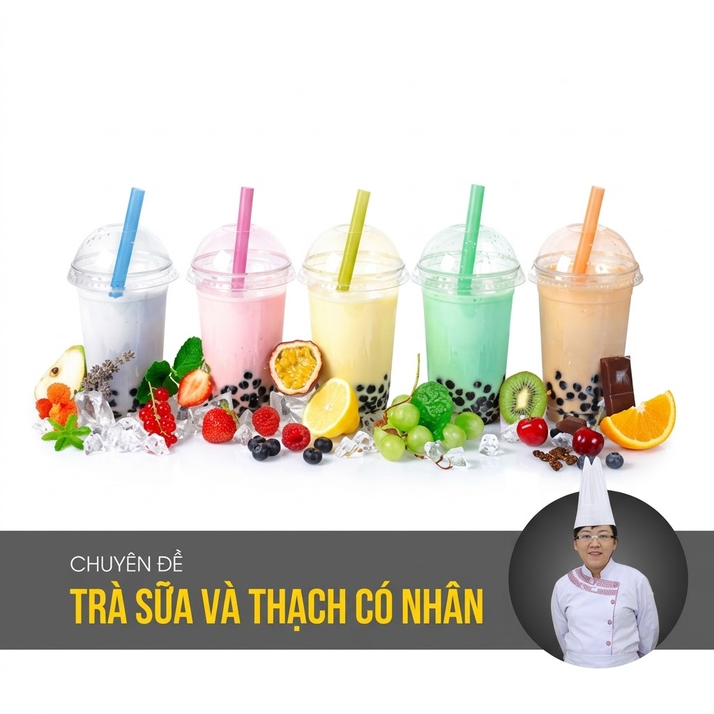 Khóa Học Trọn Bộ Công Thức Pha Chế Trà Sữa Và Thạch Có Nhân – Bí Quyết Tạo Menu Hấp Dẫn, Dễ Làm, Dễ Kinh Doanh
