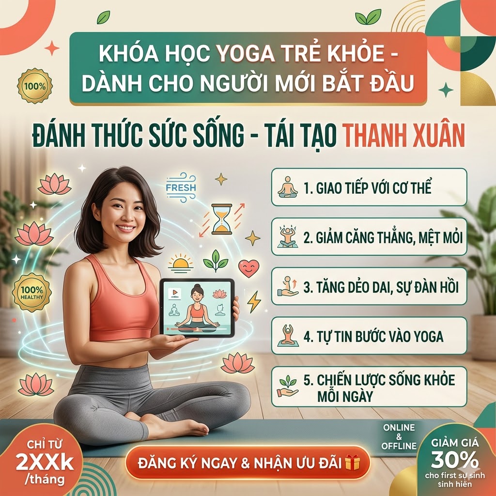 Yoga cho người mới bắt đầu – Trẻ khoẻ, đẹp dáng chỉ sau thời gian ngắn - Ảnh 2