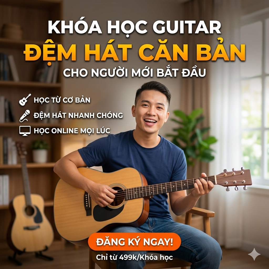 Khóa học guitar đệm hát căn bản – Chơi được sau 7 ngày cho người mới bắt đầu - Ảnh 3