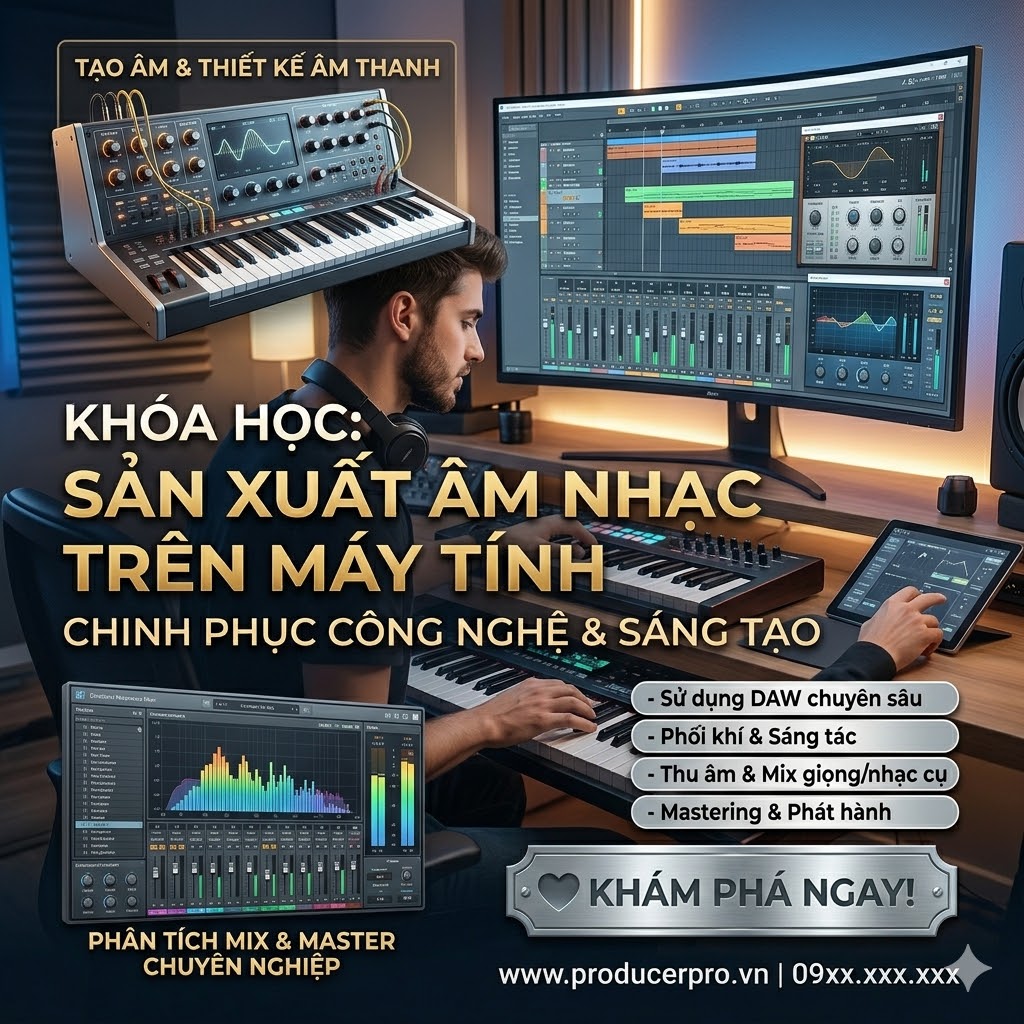Khóa học sản xuất âm nhạc trên máy tính – Tự tạo beat chuyên nghiệp từ con số 0 - Ảnh 4