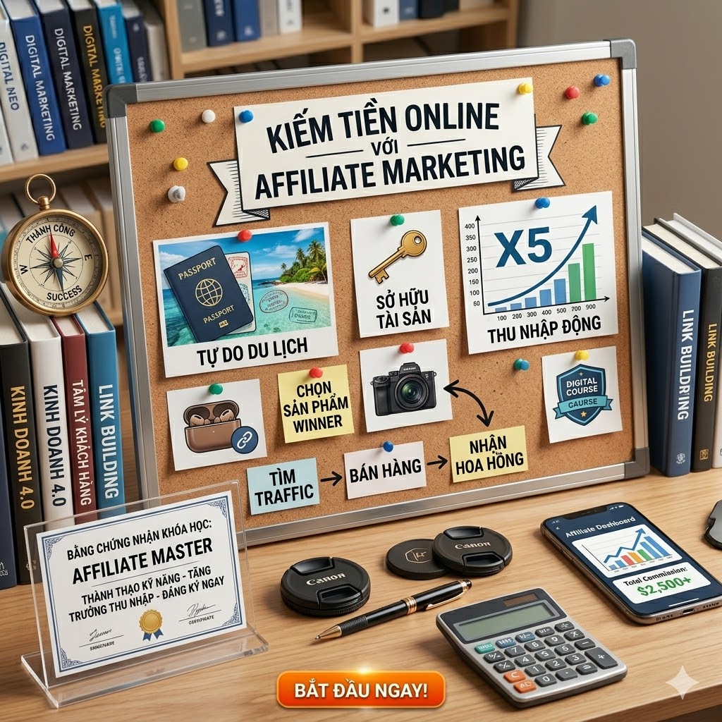Khóa học Affiliate Marketing – Kiếm tiền online bền vững không cần vốn - Ảnh 4