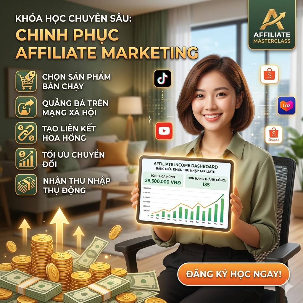 Khóa học Affiliate Marketing – Kiếm tiền online bền vững không cần vốn - Ảnh 2