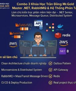 Combo 3 Khóa Học Trần Đồng Mr.Gold Master .net, Rabbitmq & Hệ Thống Phân Tán