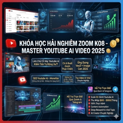 Khóa Học Youtube Kênh Ngoại Bằng AI Mới Nhất Cùng Sơn Zim