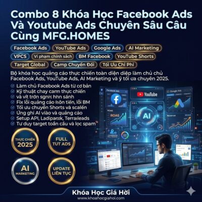 Combo 8 Khóa Học Facebook Ads Và Youtube Ads Chuyên Sâu Cùng MFG.HOMES